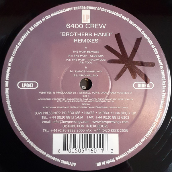 lataa albumi 6400 Crew - Brothers Hand Remixes