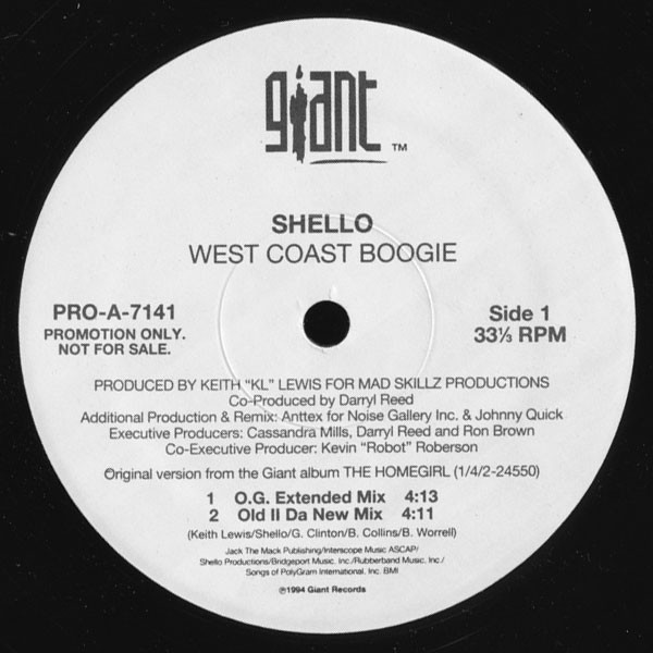 Shello – West Coast Boogie (1994, Vinyl) - Discogs