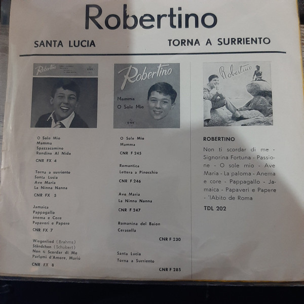Album herunterladen Robertino - Santa Lucia Torna A Surriento