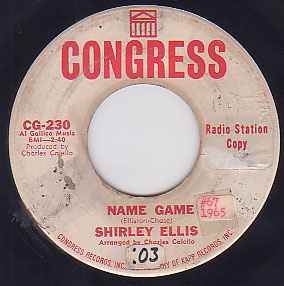 Shirley Ellis – Name Game (1964, Vinyl) - Discogs