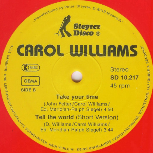 last ned album Carol Williams - Tell The World