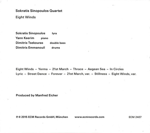 last ned album Sokratis Sinopoulos Quartet - Eight Winds