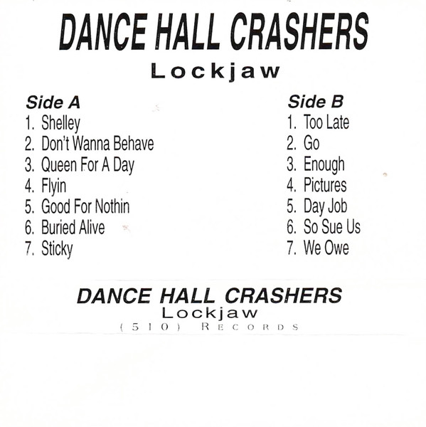 Dance Hall Crashers – Lockjaw (1995, CrO₂, Cassette) - Discogs