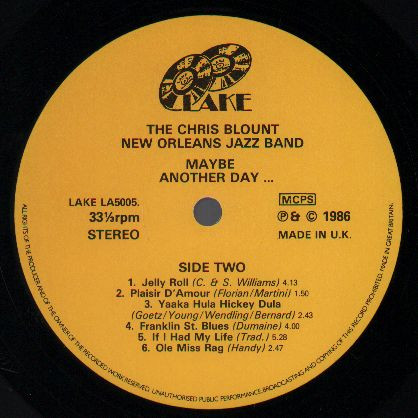 last ned album The Chris Blount New Orleans Jazz Band - Maybe Another Day