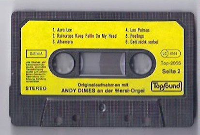 last ned album Andy Dimes - Originalaufnahmen Mit Andy Dimes An Der Wersi Orgel