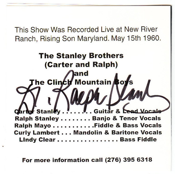last ned album The Stanley Brothers - Live At New River Ranch