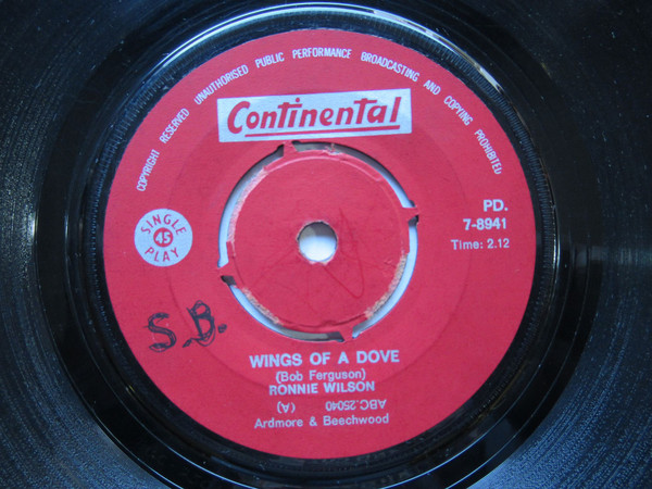 last ned album Ronnie Wilson - Wings Of A Dove Pum Pa Lum