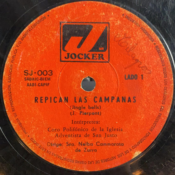 Coro Polifónico De La Iglesia Adventista De San Justo – Repican Las  Campanas (Vinyl) - Discogs