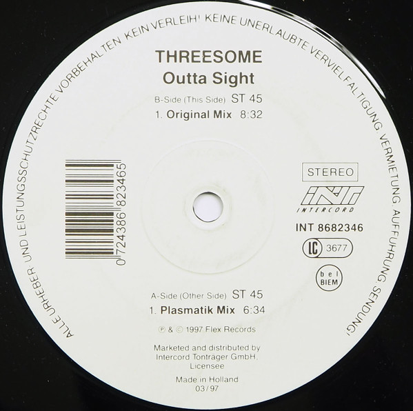 last ned album Download Threesome - Outta Sight album