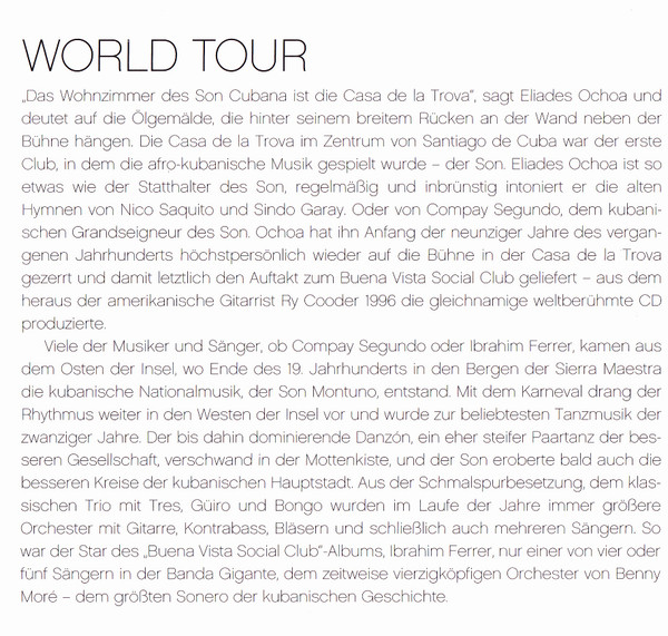 last ned album Various - Kultur Spiegel World Tour Buena Vista