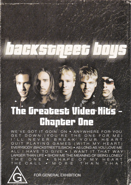 Backstreet Boys – The Greatest Video Hits - Chapter One (2001, DVD)