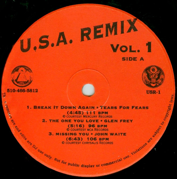 U.S.A. Remix Vol. 1 (Vinyl) - Discogs