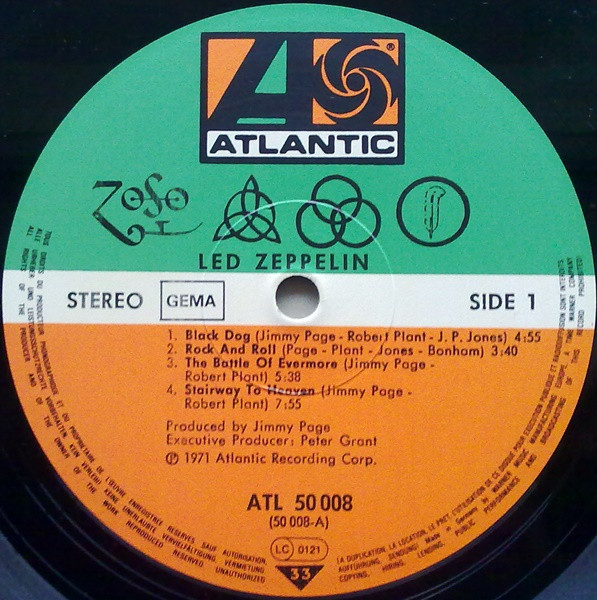 Led Zeppelin - Untitled | Atlantic (50 008) - 4