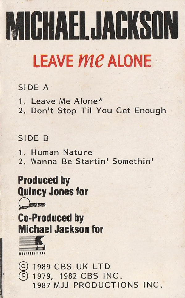 lataa albumi Michael Jackson - Leave Me Alone