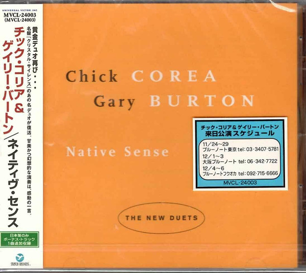 Chick Corea + Gary Burton – Native Sense (1997, CD) - Discogs