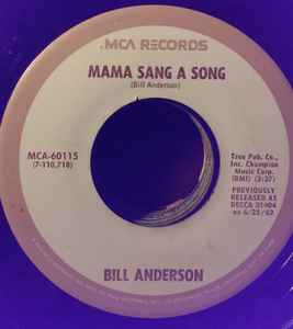 Bill Anderson (2) - Mama Sang A Song / Five Little Fingers album cover