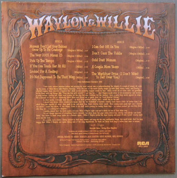 Album herunterladen Waylon Jennings & Willie Nelson - Waylon Willie