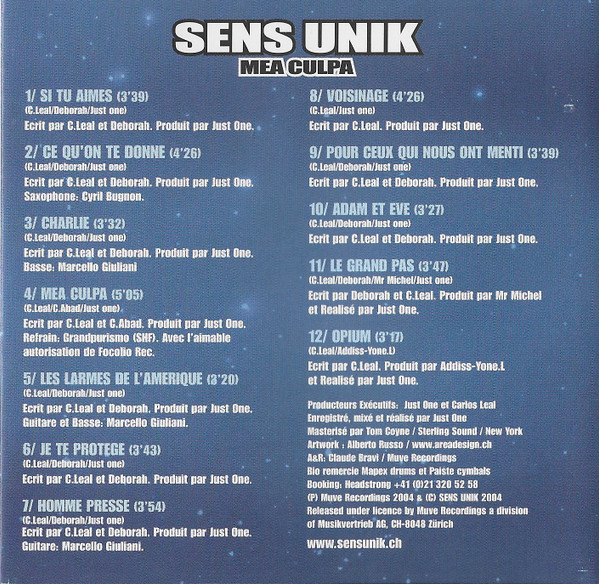 last ned album Download Sens Unik - Mea Culpa album