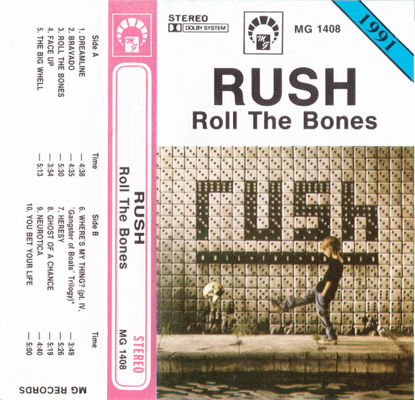 Rush Roll The Bones Álbum de CD de la UE de 1991 en funda de