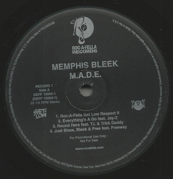 Memphis Bleek – M.A.D.E. (2003, Vinyl) - Discogs