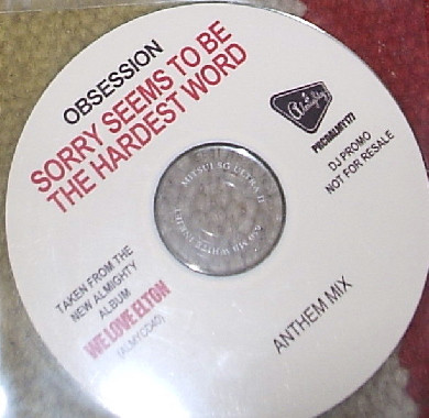 ladda ner album Obsession - Sorry Seems To Be The Hardest Word