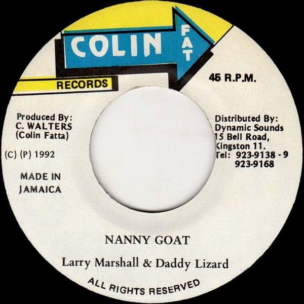 Larry Marshall & Daddy Lizard – Nanny Goat (1992, Vinyl) - Discogs