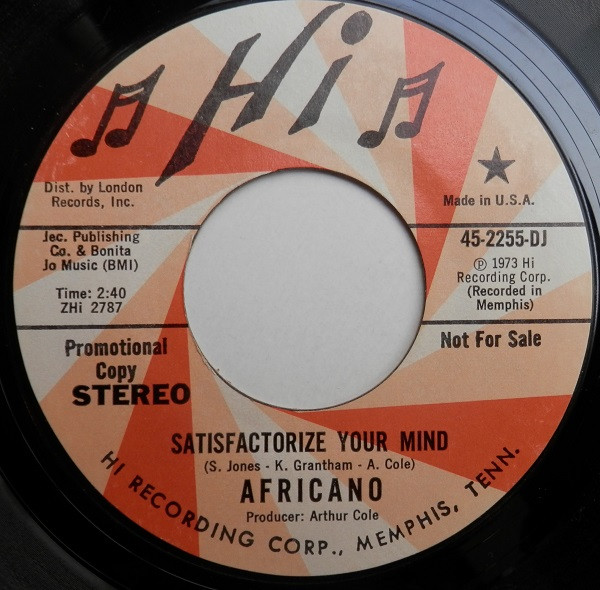 Africano – Satisfactorize Your Mind (1973, Vinyl) - Discogs