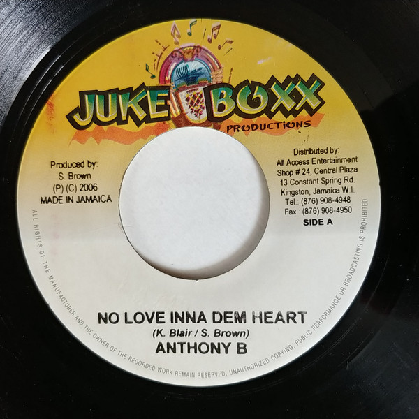 télécharger l'album Anthony B - No Love Inna Dem Heart