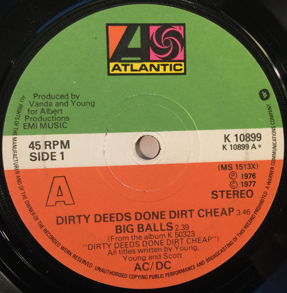 AC/DC – Dirty Deeds Done Dirt Cheap (1980, Vinyl) - Discogs