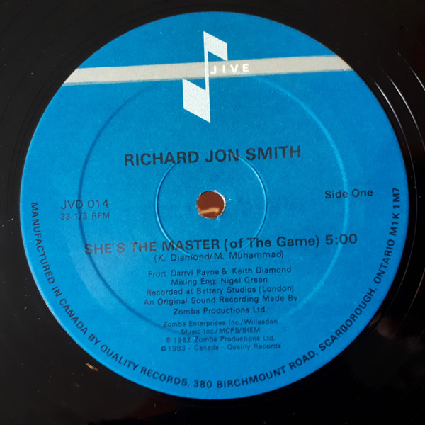 Richard Jon Smith – She's The Master (Of The Game) (Extended