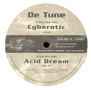 De Tune - Cyberotic / Acid Dream album cover