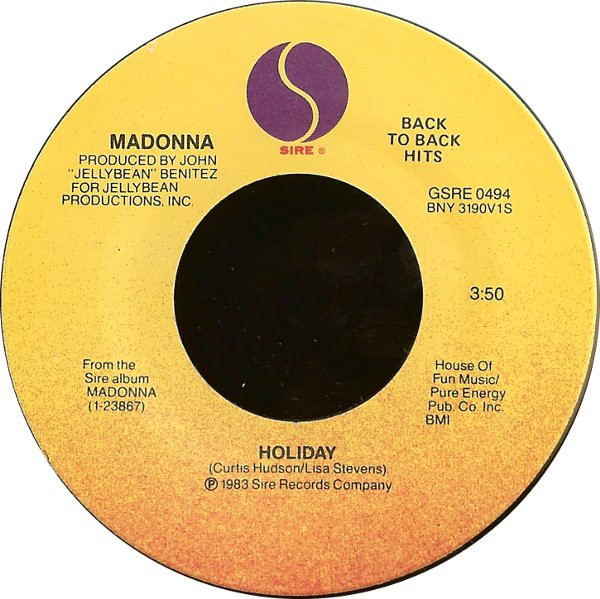 Madonna – Holiday / Borderline (Vinyl) - Discogs