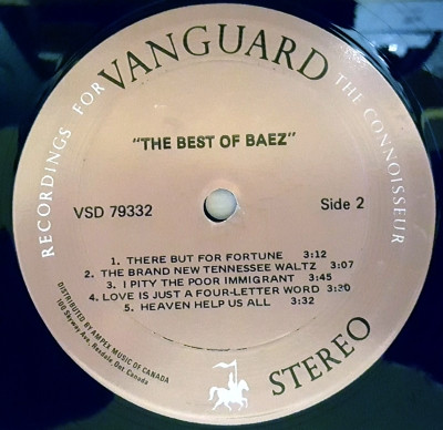 Joan Baez - Hits/Greatest & Others | Vanguard (VSD-79332) - 4