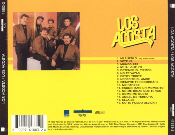 Volando en Una Nave Triste by Los Acosta (CD, Feb-1999, EMI Music  Distribution) 724385385629