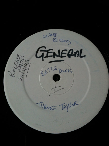 Reggae 90's Vocal 12"-Tyrone Taylor-Settle Down/Fe Real-UK WAB  records issue