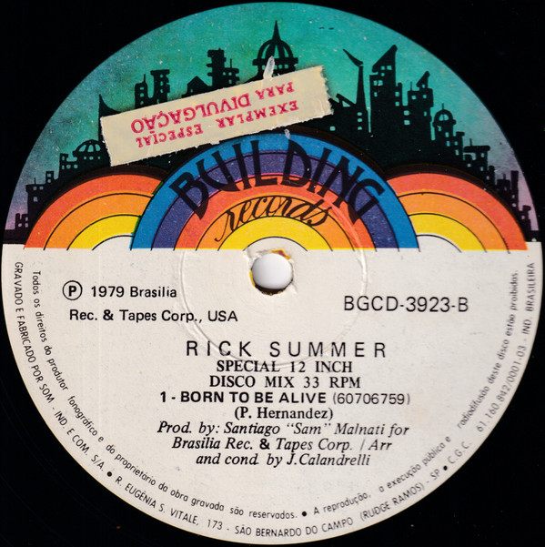 ladda ner album Rick Summer - Born To Be Alive