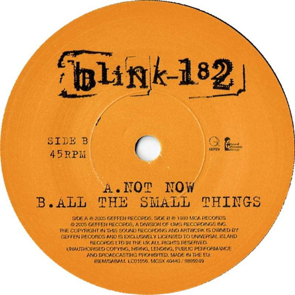 Blink-182 – Not Now - Part2 (2005, Part 2, Vinyl) - Discogs