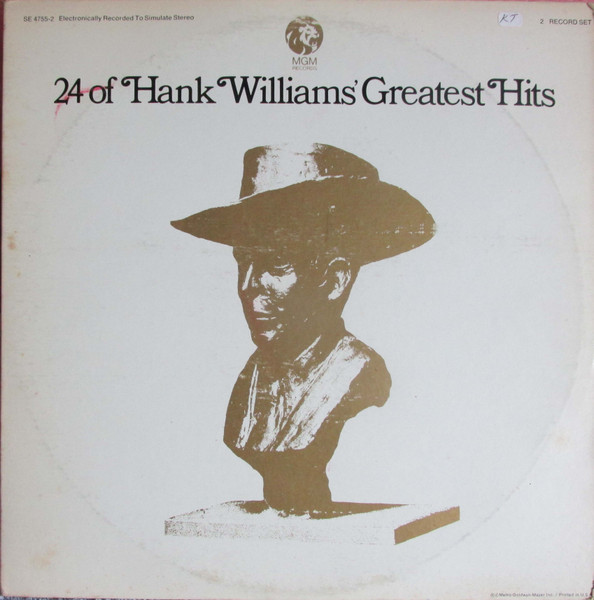 Hank Williams – 24 Of Hank Williams' Greatest Hits (1971