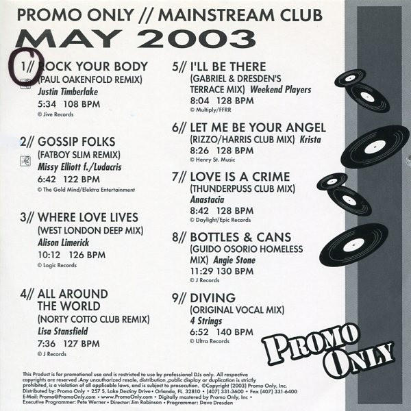 ladda ner album Various - Promo Only Mainstream Club May 2003