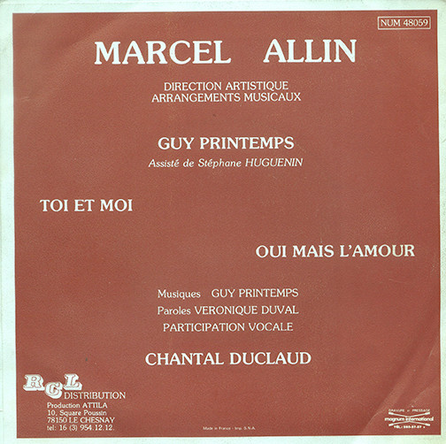 descargar álbum Marcel Allin - Toi Et Moi