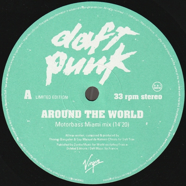 Daft Punk – Around The World (1997, Vinyl) - Discogs