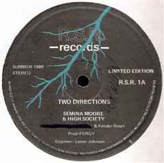 Semina Moore & High Society - Two Directions / High Society album cover