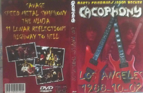 Cacophony – Los Angeles 1988-10-02 (2009, DVDr) - Discogs