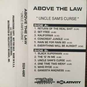 Above The Law – Uncle Sam's Curse (1994, Cassette) - Discogs