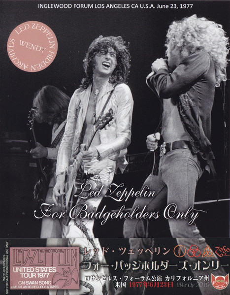 Led Zeppelin – For Badgeholders Only (2019, With OBI Strip, CD 