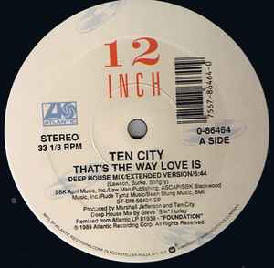 Ten City - That's The Way Love Is album cover