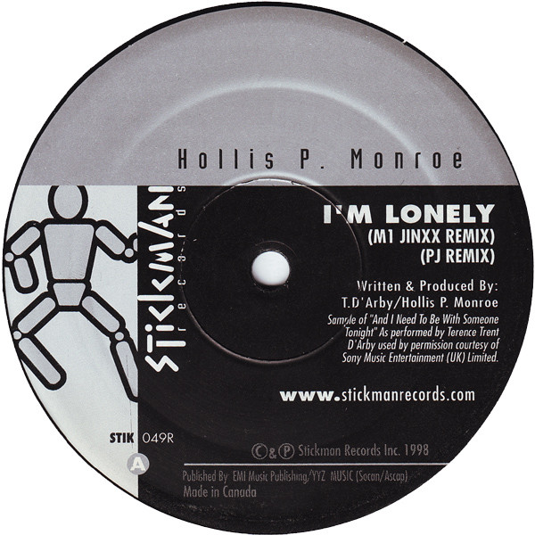 Hollis P. Monroe – I'm Lonely (The U.K. Remixes) (1999, Vinyl