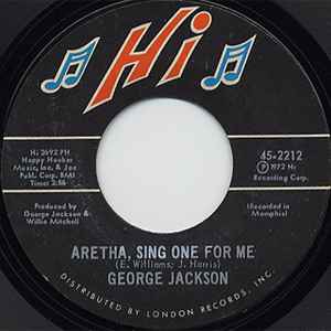 George Jackson (3) - Aretha, Sing One For Me / I'm Gonna Wait album cover