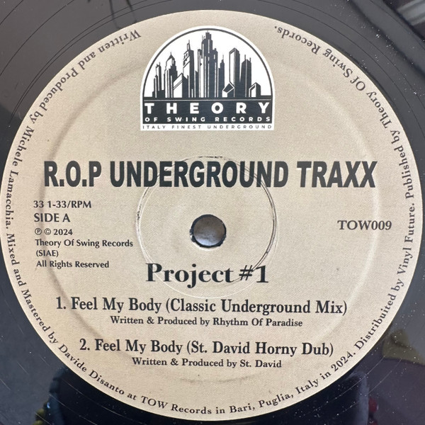 R.O.P Underground Traxx – Project #1 (2024, Vinyl) - Discogs