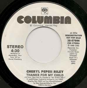 Cheryl Pepsii Riley - Thanks For My Child album cover